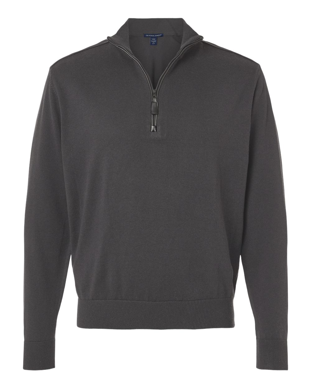 Devon & Jones Men's New Classics Quarter-Zip Sweater - DG446 Graphite