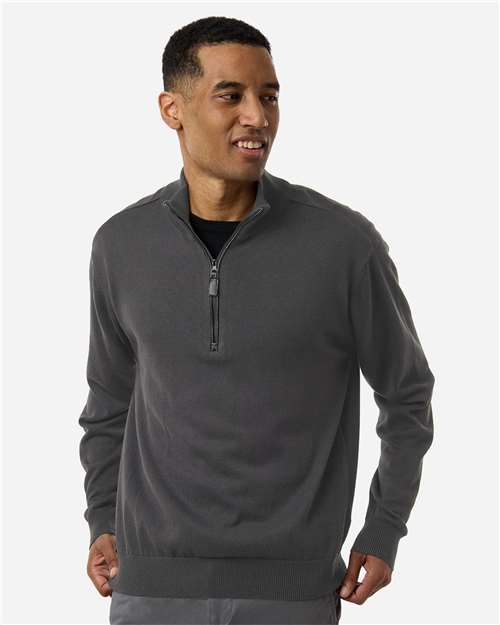 Devon & Jones Men's New Classics Quarter-Zip Sweater - DG446 Graphite