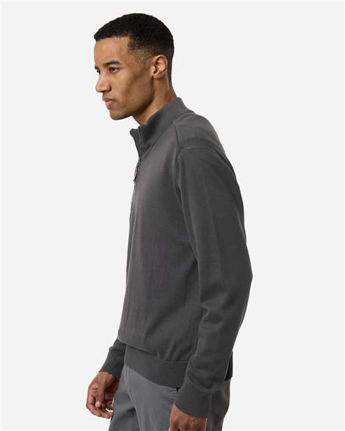 Devon & Jones Men's New Classics Quarter-Zip Sweater - DG446 Graphite