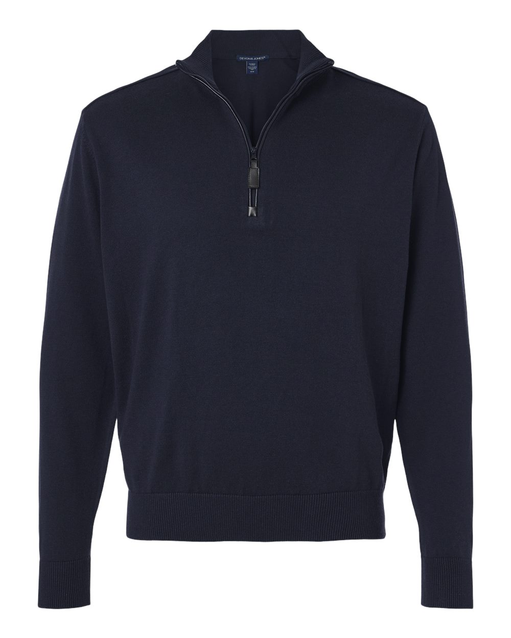 Devon & Jones Men's New Classics Quarter-Zip Sweater - DG446 Navy