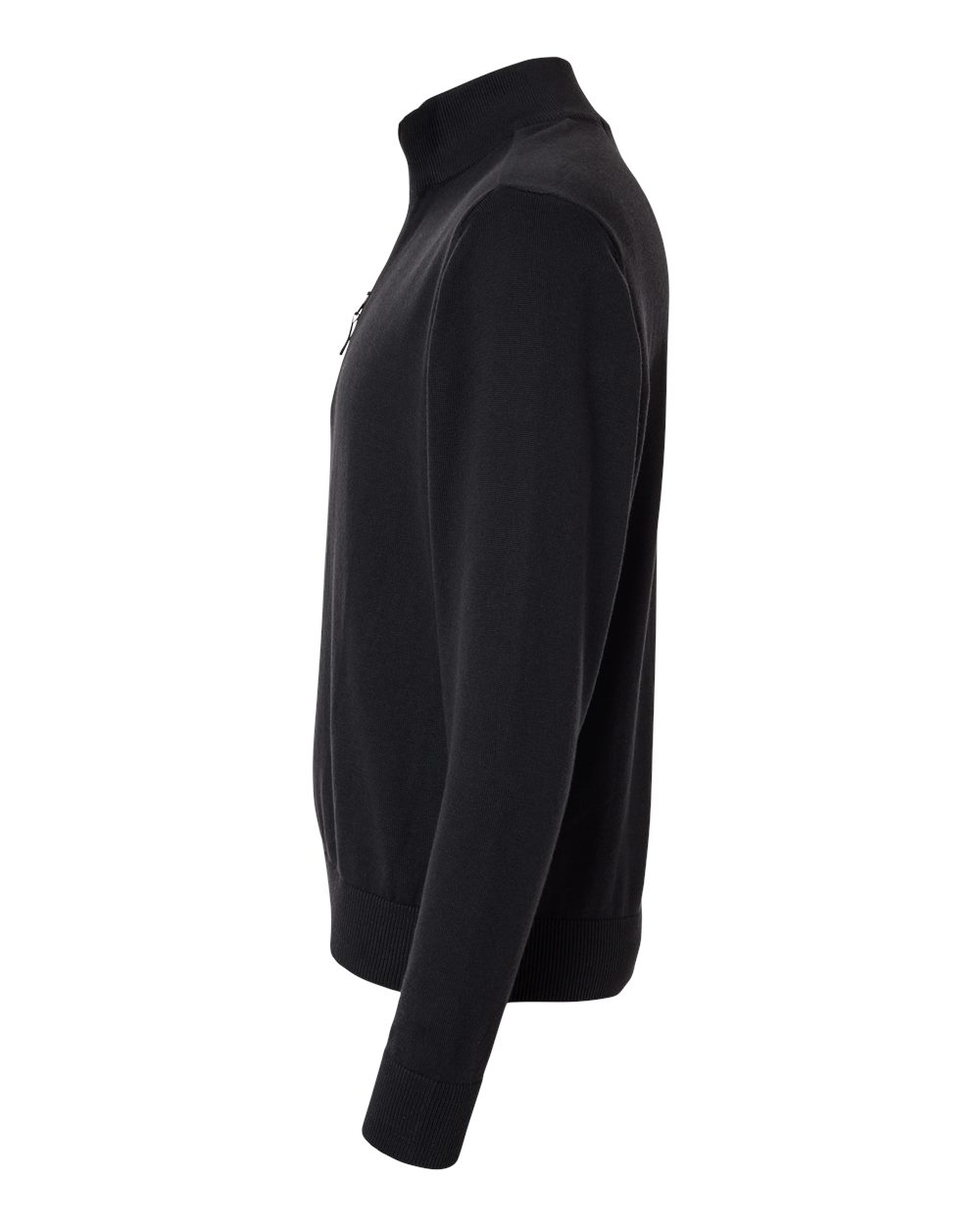 Devon & Jones Men's New Classics Quarter-Zip Sweater - DG446 Black