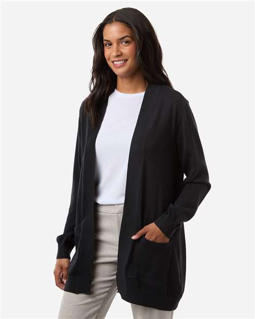 Devon & Jones Women's New Classics Open Cardigan Sweater - DG447W Black