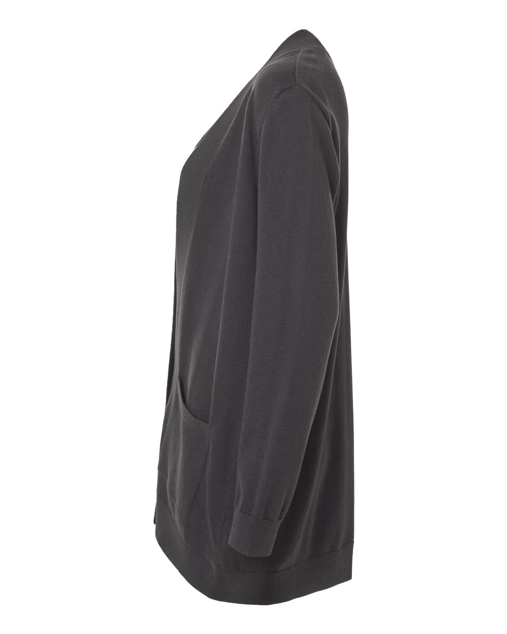 Devon & Jones Women's New Classics Open Cardigan Sweater - DG447W Graphite