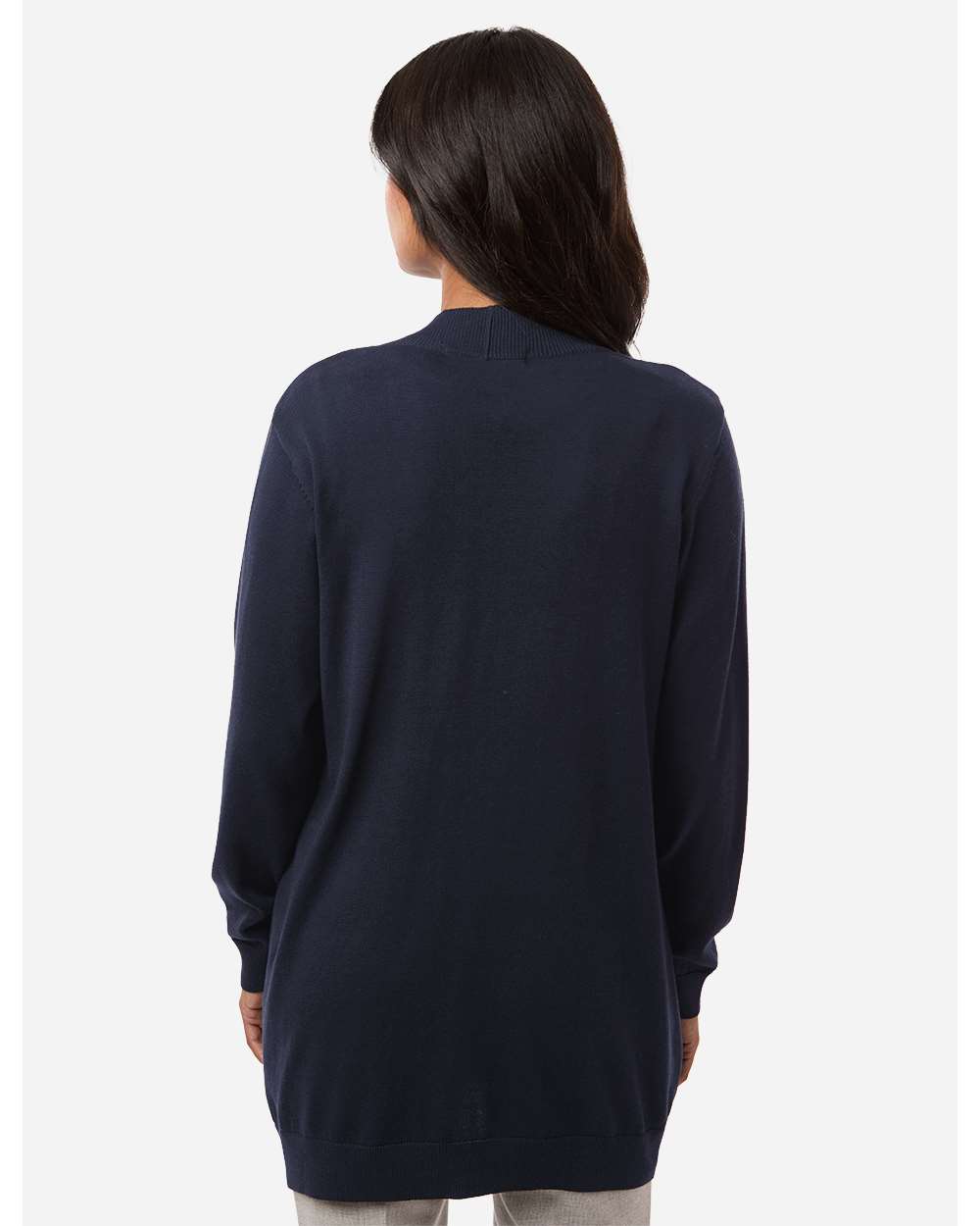 Devon & Jones Women's New Classics Open Cardigan Sweater - DG447W Navy
