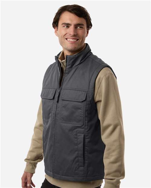 Harriton Unisex ClimaBloc® Station Vest - M723 Dark Charcoal