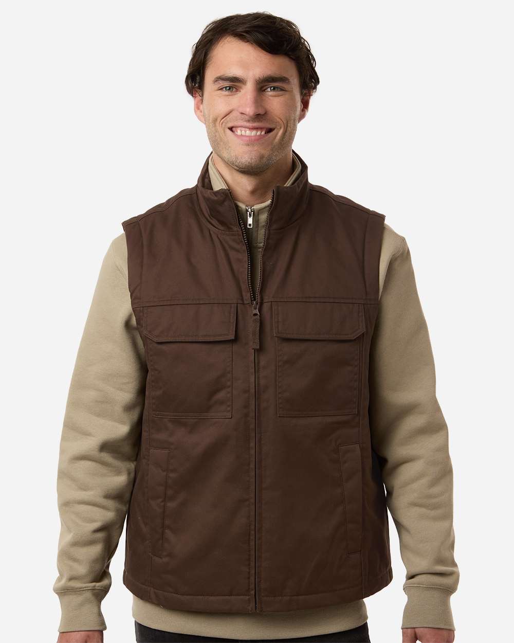 Harriton Unisex ClimaBloc® Station Vest - M723 Dark Mocha