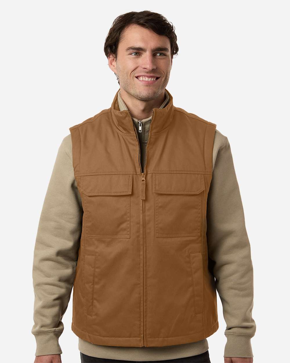 Harriton Unisex ClimaBloc® Station Vest - M723 Duck Brown