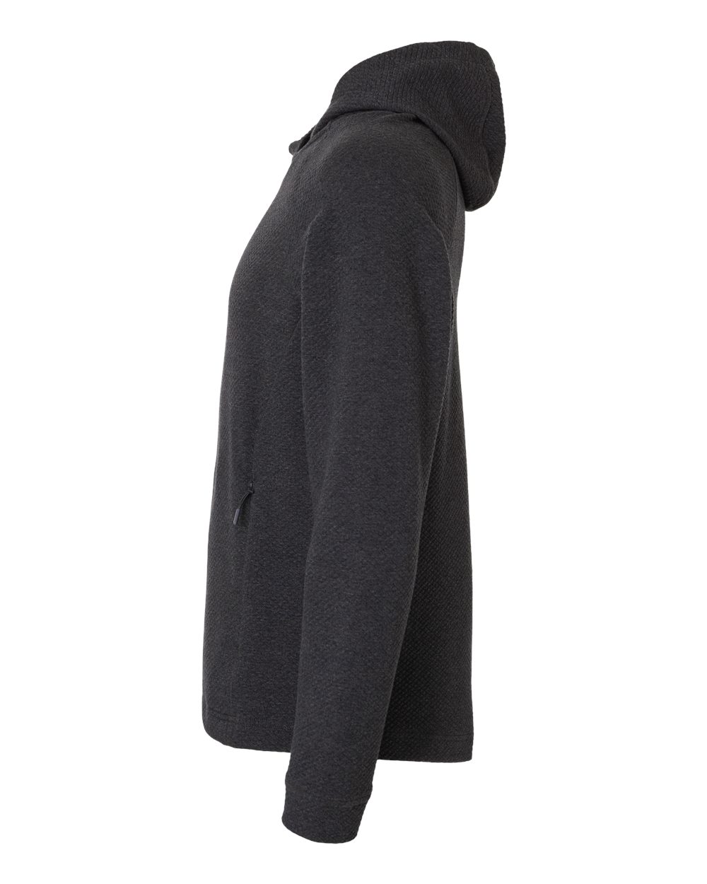 North End Men's Spirit Textured Hooded Pullover - NE729 Black Heather