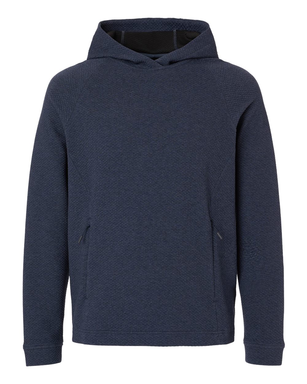 North End Men's Spirit Textured Hooded Pullover - NE729 Classic Navy Heather