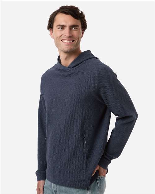 North End Men's Spirit Textured Hooded Pullover - NE729 Classic Navy Heather