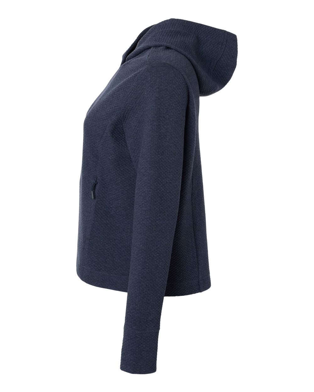 North End Women's Spirit Textured Hooded Pullover - NE729W Classic Navy Heather