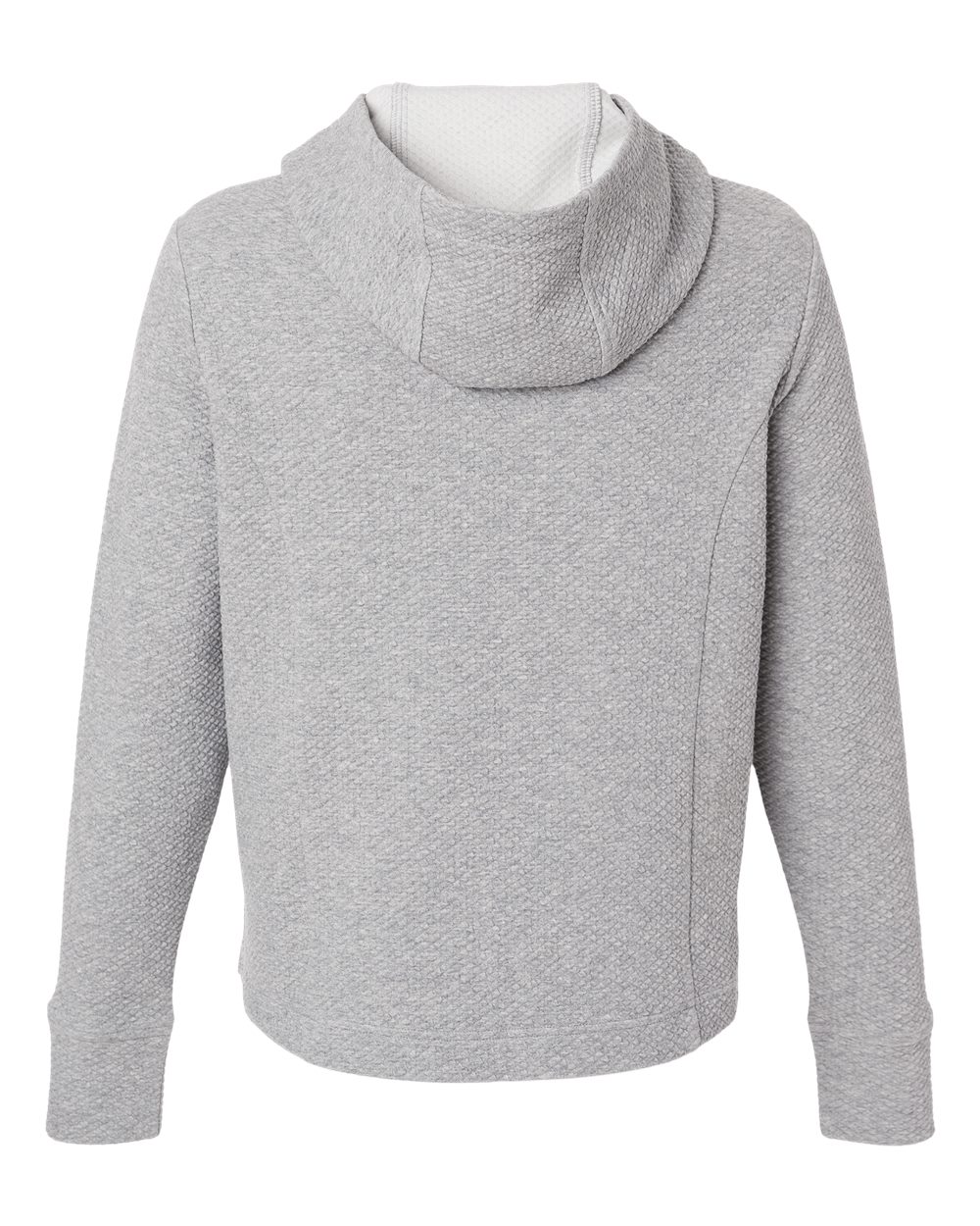 North End Women's Spirit Textured Hooded Pullover - NE729W Platinum Heather