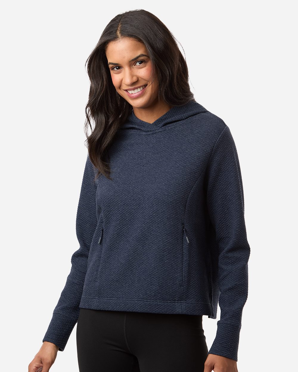 Next Level Women's Spirit Textured Hooded Pullover - NE729W