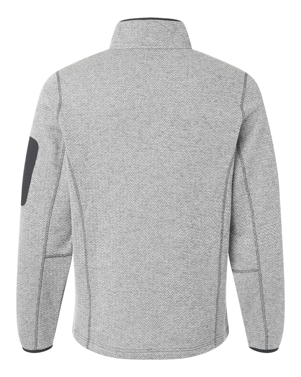 North End Men's Jasper Full-Zip Fleece Jacket - NE730 Grey- White