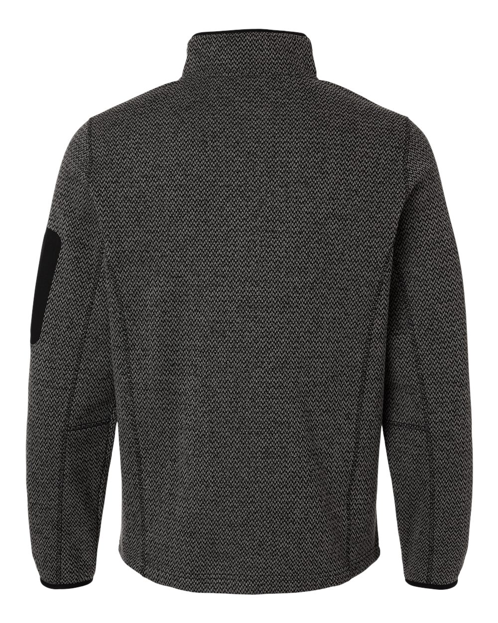 North End Men's Jasper Full-Zip Fleece Jacket - NE730 Black- Grey