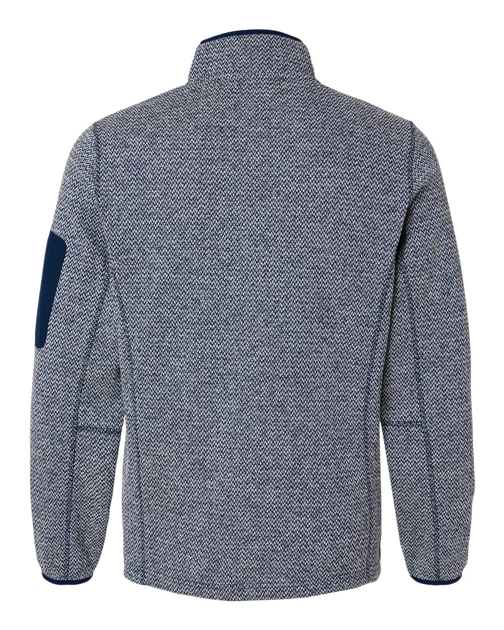 North End Men's Jasper Full-Zip Fleece Jacket - NE730 Classic Navy- White