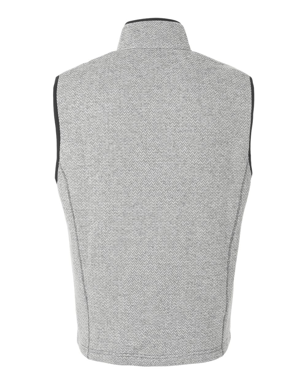 North End Men's Jasper Jacquard Fleece Vest - NE731 Grey- White