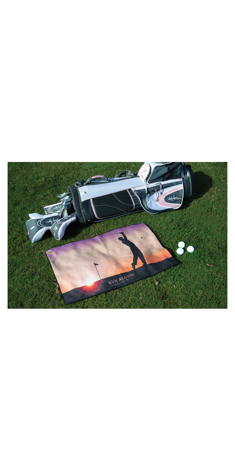 Microfiber Waffle Golf Towel - MW26TGCGSLCE White