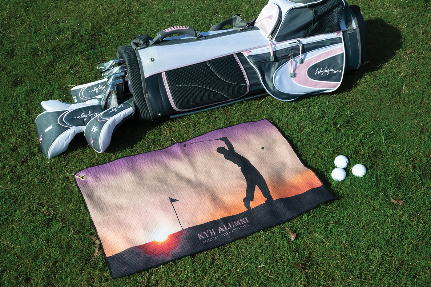 Microfiber Waffle Golf Towel - MW26TGCGSLCE White