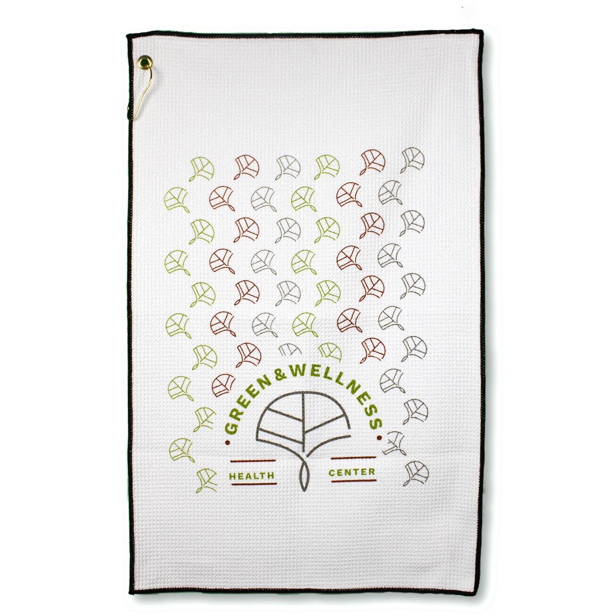 Microfiber Waffle Golf Towel - MW26TGCGSLCE white