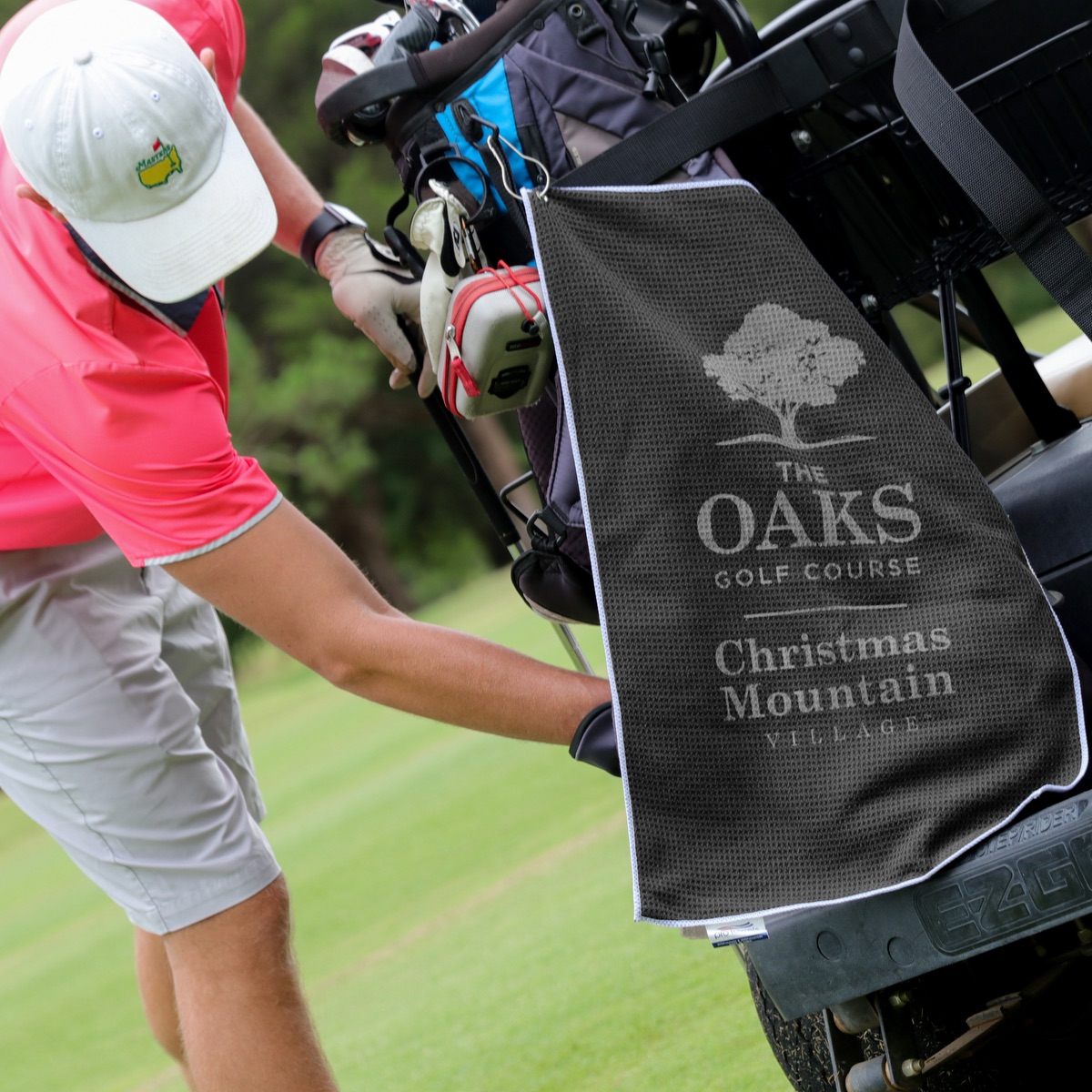 Microfiber Waffle Golf Towel - MW26TGCGSLCE White