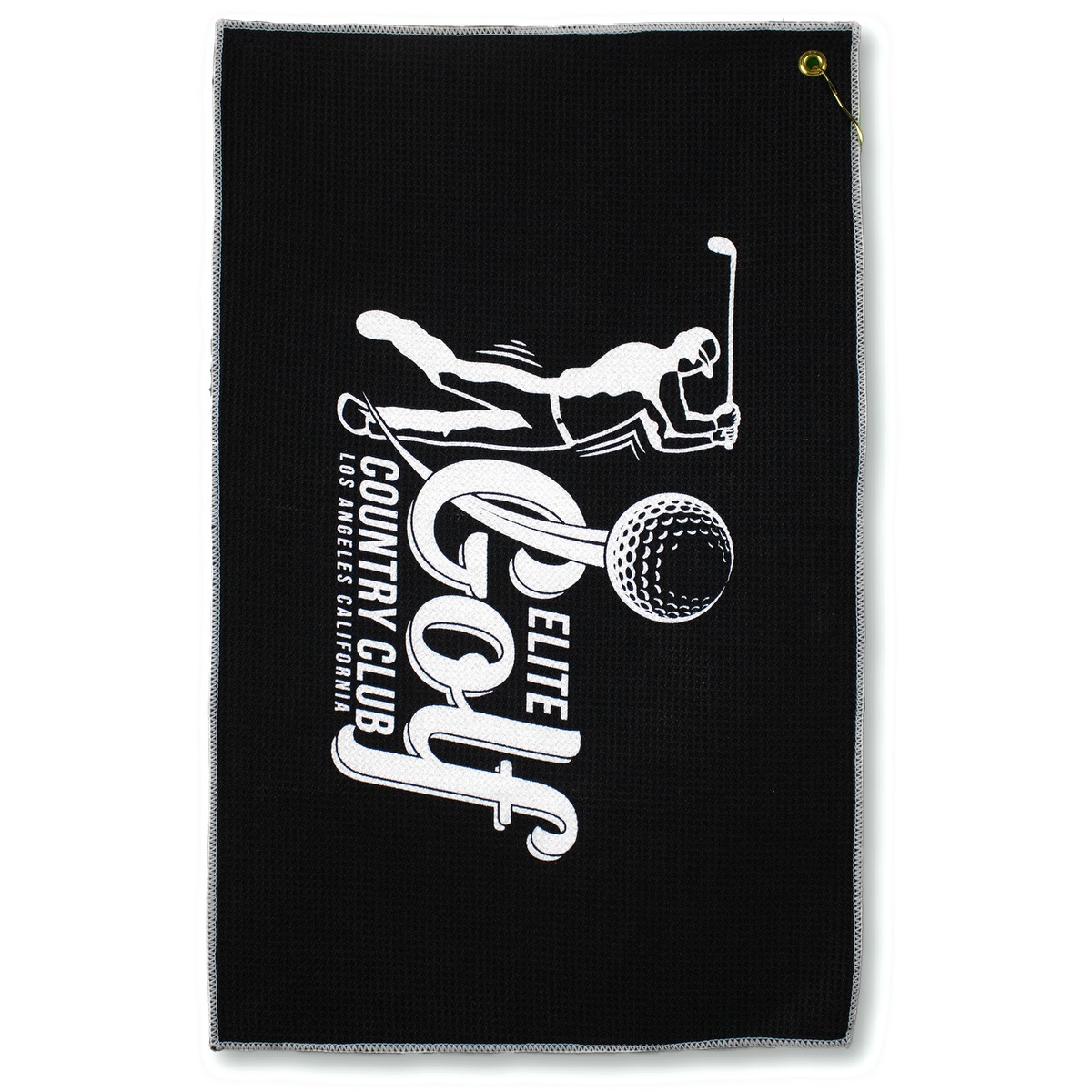 Microfiber Waffle Golf Towel - MW26TGCGSLCE black