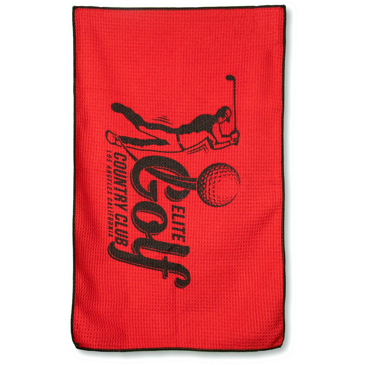Microfiber Waffle Golf Towel - MW26TGCGSLCE red