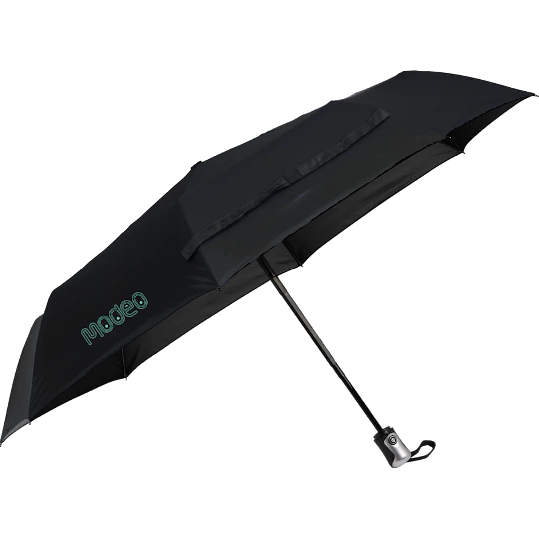 42" Folding Auto Open/Close Umbrella - SM-8179 Black
