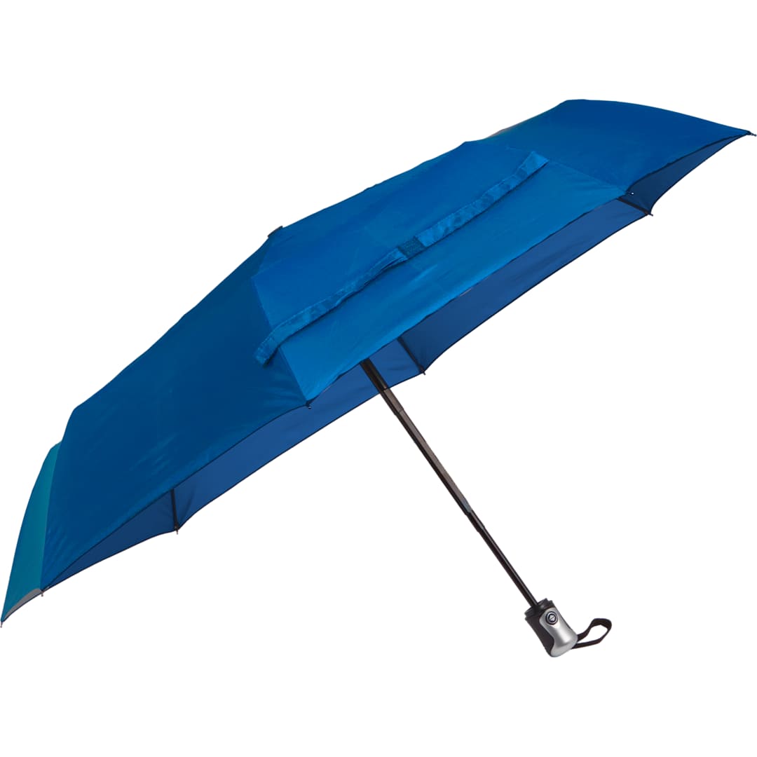42" Folding Auto Open/Close Umbrella - SM-8179 Blue
