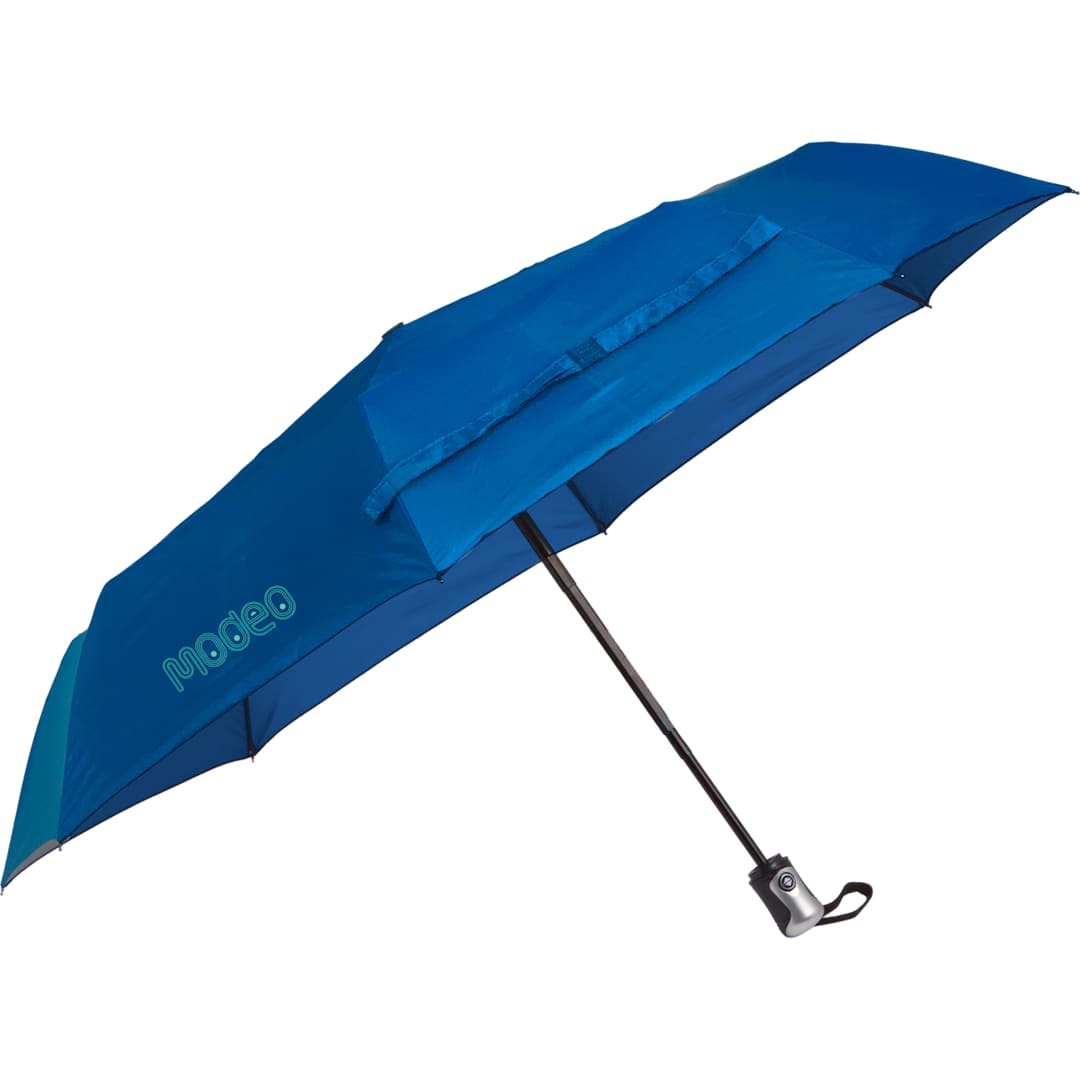 42" Folding Auto Open/Close Umbrella - SM-8179 Blue