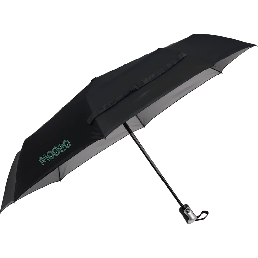 42" Folding Auto Open/Close Umbrella - SM-8179 Silver