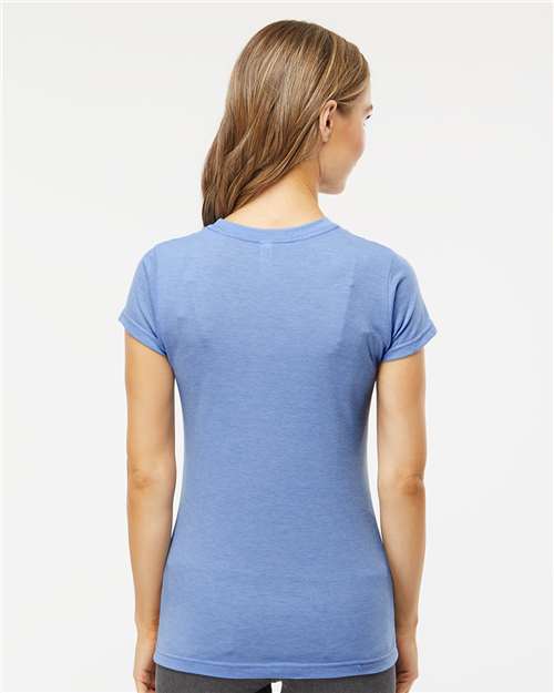 M&O Women's Deluxe Blend T-Shirt - 3540 - 3540M Heather Blue