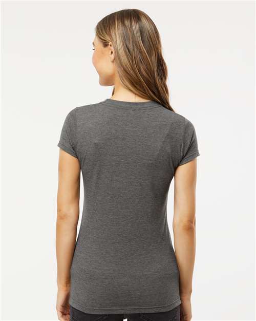 M&O Women's Deluxe Blend T-Shirt - 3540 - 3540M Heather Charcoal