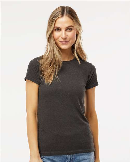 M&O Women's Deluxe Blend T-Shirt - 3540 - 3540M Heather Graphite