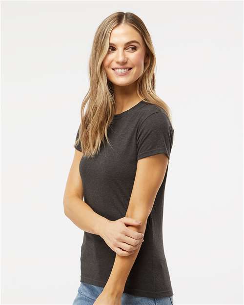 M&O Women's Deluxe Blend T-Shirt - 3540 - 3540M Heather Graphite