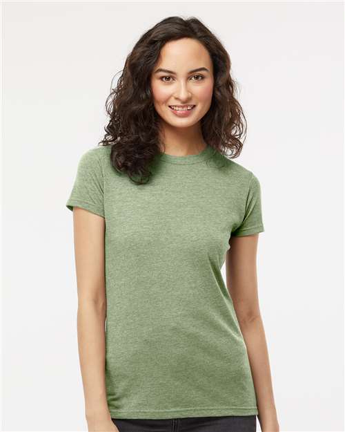 M&O Women's Deluxe Blend T-Shirt - 3540 - 3540M Heather Green
