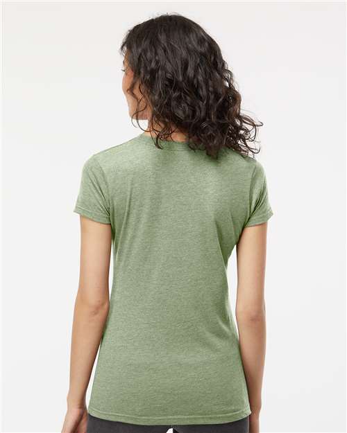 M&O Women's Deluxe Blend T-Shirt - 3540 - 3540M Heather Green