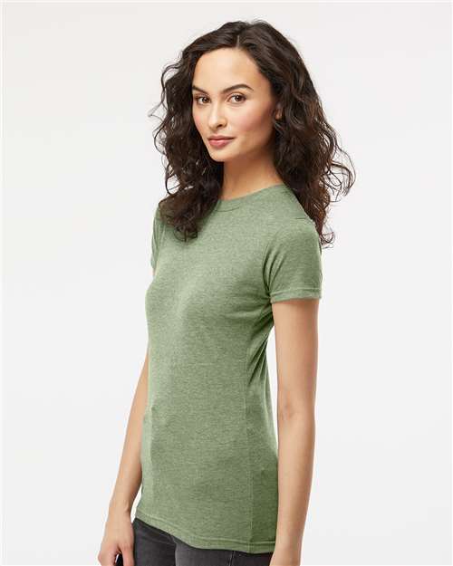 M&O Women's Deluxe Blend T-Shirt - 3540 - 3540M Heather Green