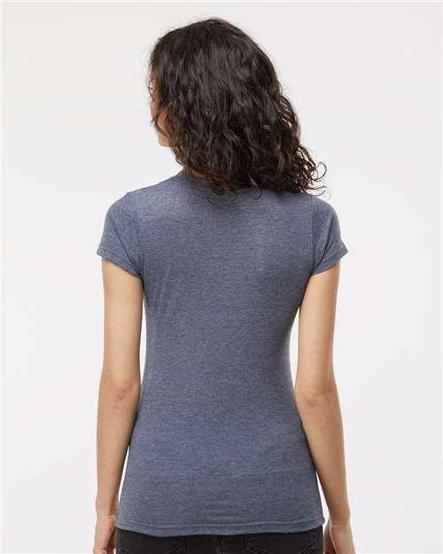 M&O Women's Deluxe Blend T-Shirt - 3540 - 3540M Heather Navy