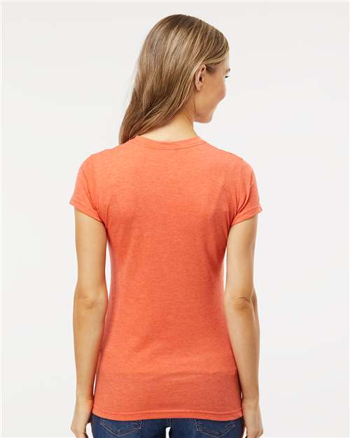 M&O Women's Deluxe Blend T-Shirt - 3540 - 3540M Heather Orange