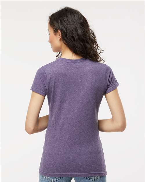 M&O Women's Deluxe Blend T-Shirt - 3540 - 3540M Heather Purple