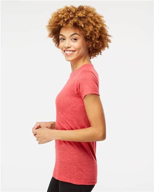 M&O Women's Deluxe Blend T-Shirt - 3540 - 3540M Heather Red