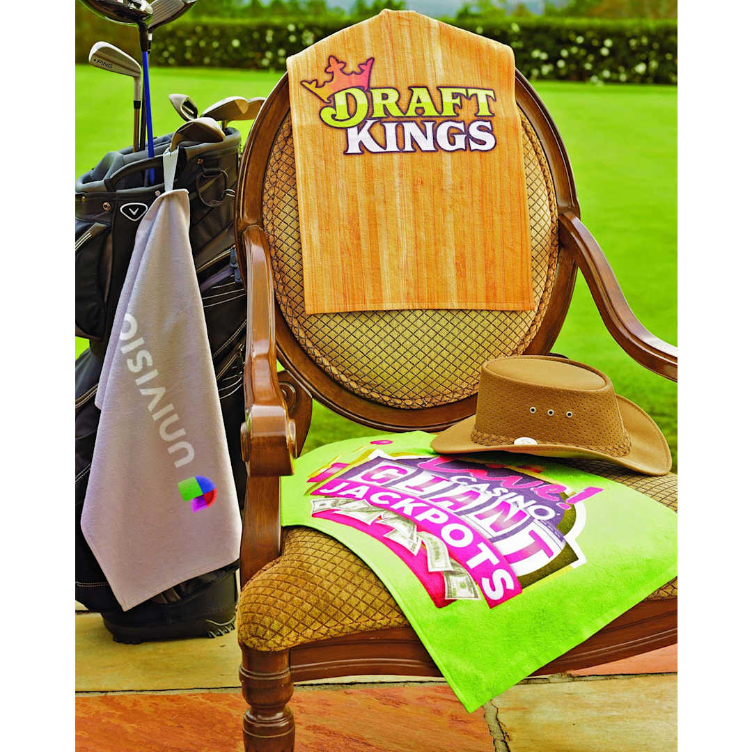 Towel Specialties Colorfusion Golf Towel - SM-8569 White