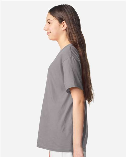 Gildan Youth Light Cotton T-Shirt - 3000B Gravel