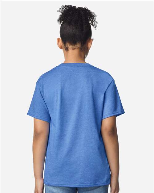 Gildan Youth Light Cotton T-Shirt - 3000B Heather Royal