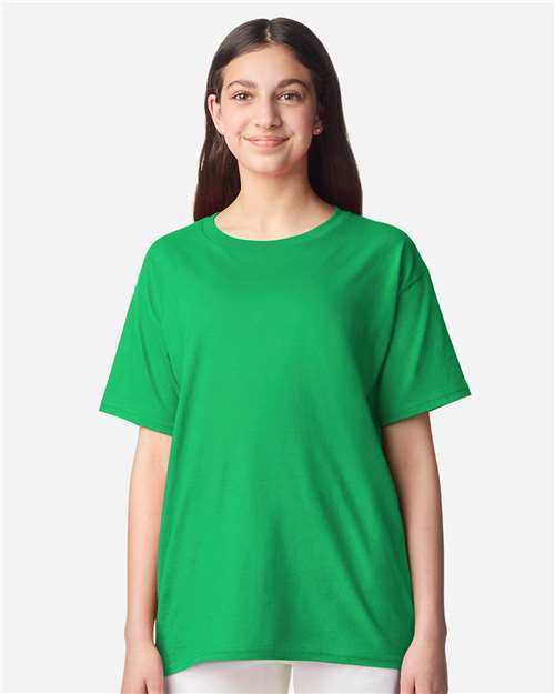 Gildan Youth Light Cotton T-Shirt - 3000B Irish Green