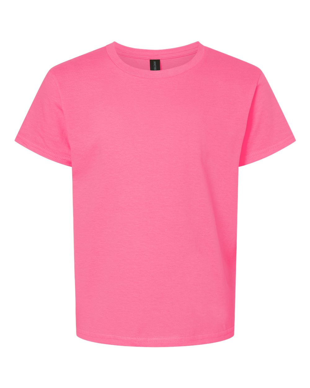 Gildan Youth Light Cotton T-Shirt - 3000B Safety Pink