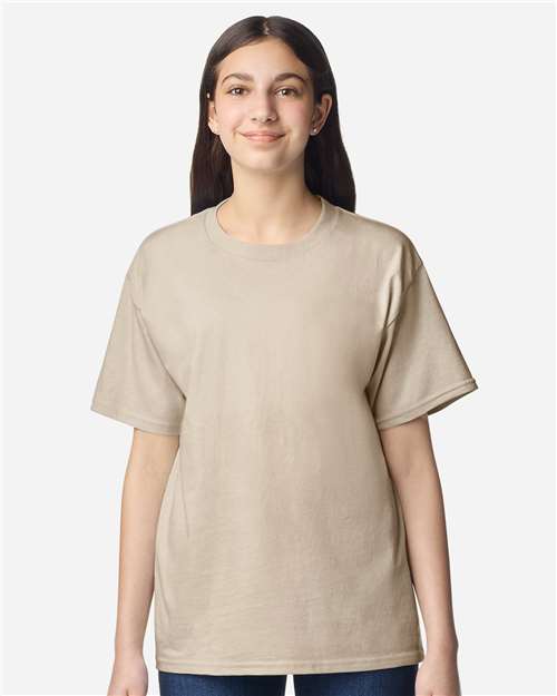 Gildan Youth Light Cotton T-Shirt - 3000B Sand