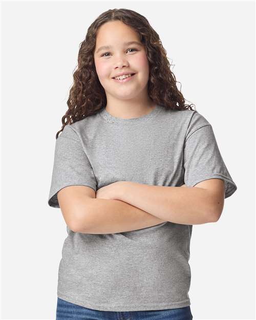 Gildan Youth Light Cotton T-Shirt - 3000B Sport Grey