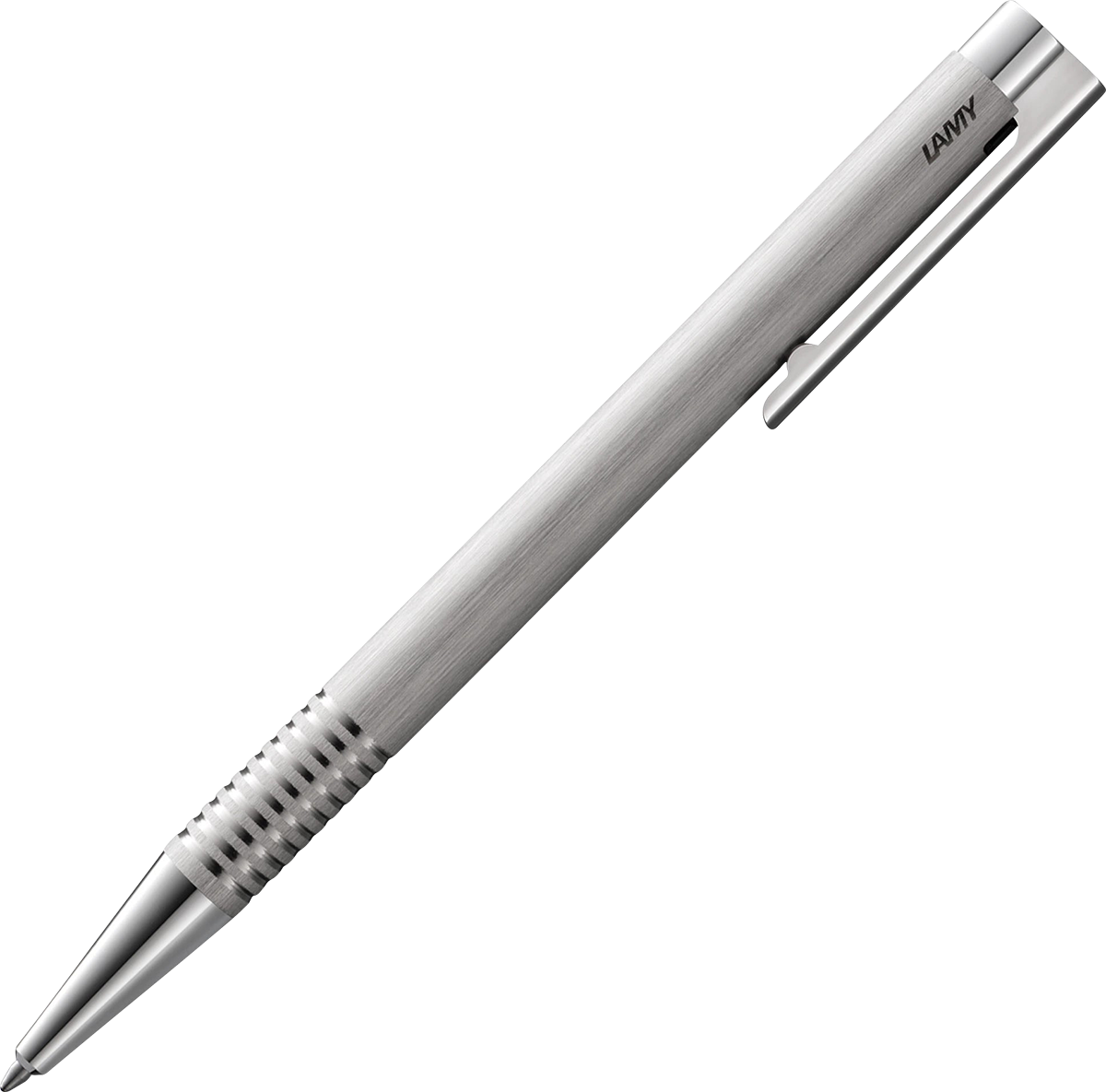 LAMY Stylo à bille en acier inoxydable brossé avec logo - LAM06 Brushed